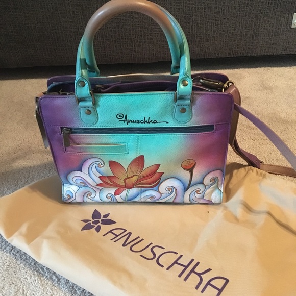 NEW Anuschka Handbag Satchel - Picture 3 of 9